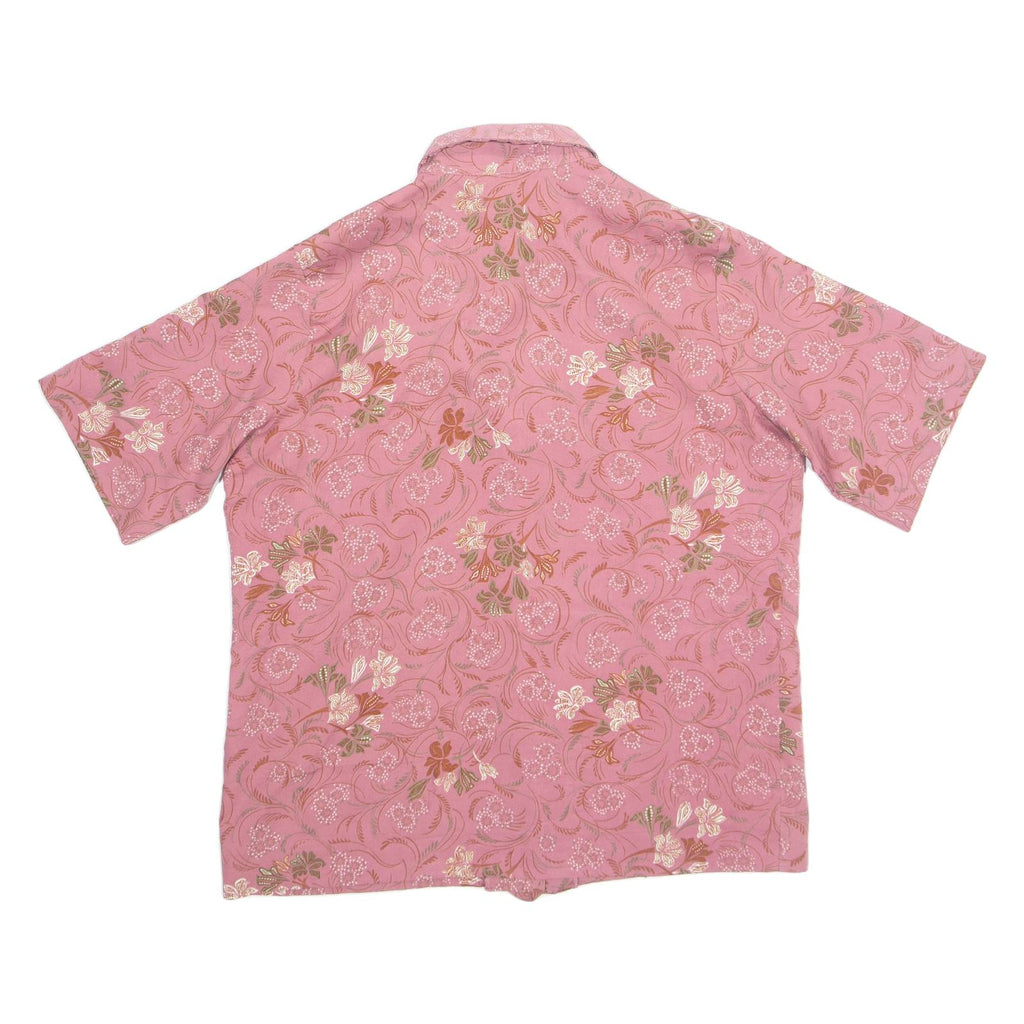 Womens Printed Shirt Pink Floral L