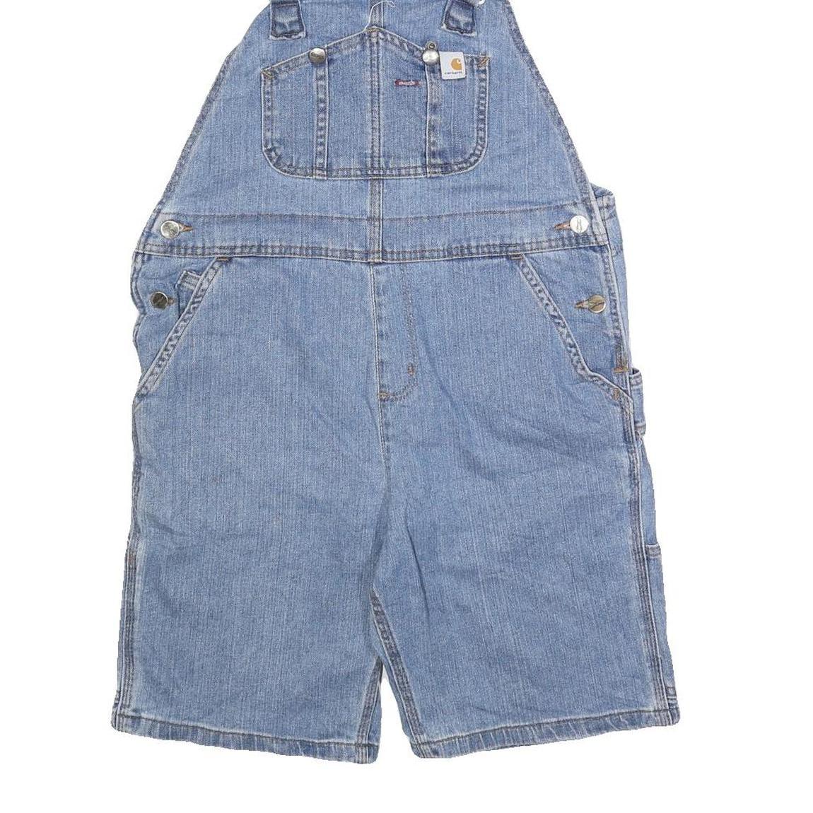 CARHARTT Womens Blue Denim Dungarees Regular Fit Cotton Blend Size S W34 L9