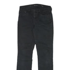 LEVI'S Womens Classic Black Skinny Denim Medium W28 L30 Cotton Blend Zip Jeans