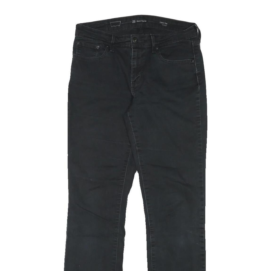 LEVI'S Womens Classic Black Skinny Denim Medium W28 L30 Cotton Blend Zip Jeans