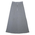 BIAGGINI Womens Grey Mini Polyester Blend Skirt Button Front Elastic Waist S