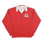 DODGER Mens Red Cardinals 1/4 Zip L Sweatshirt Cotton Blend Pullover Casual