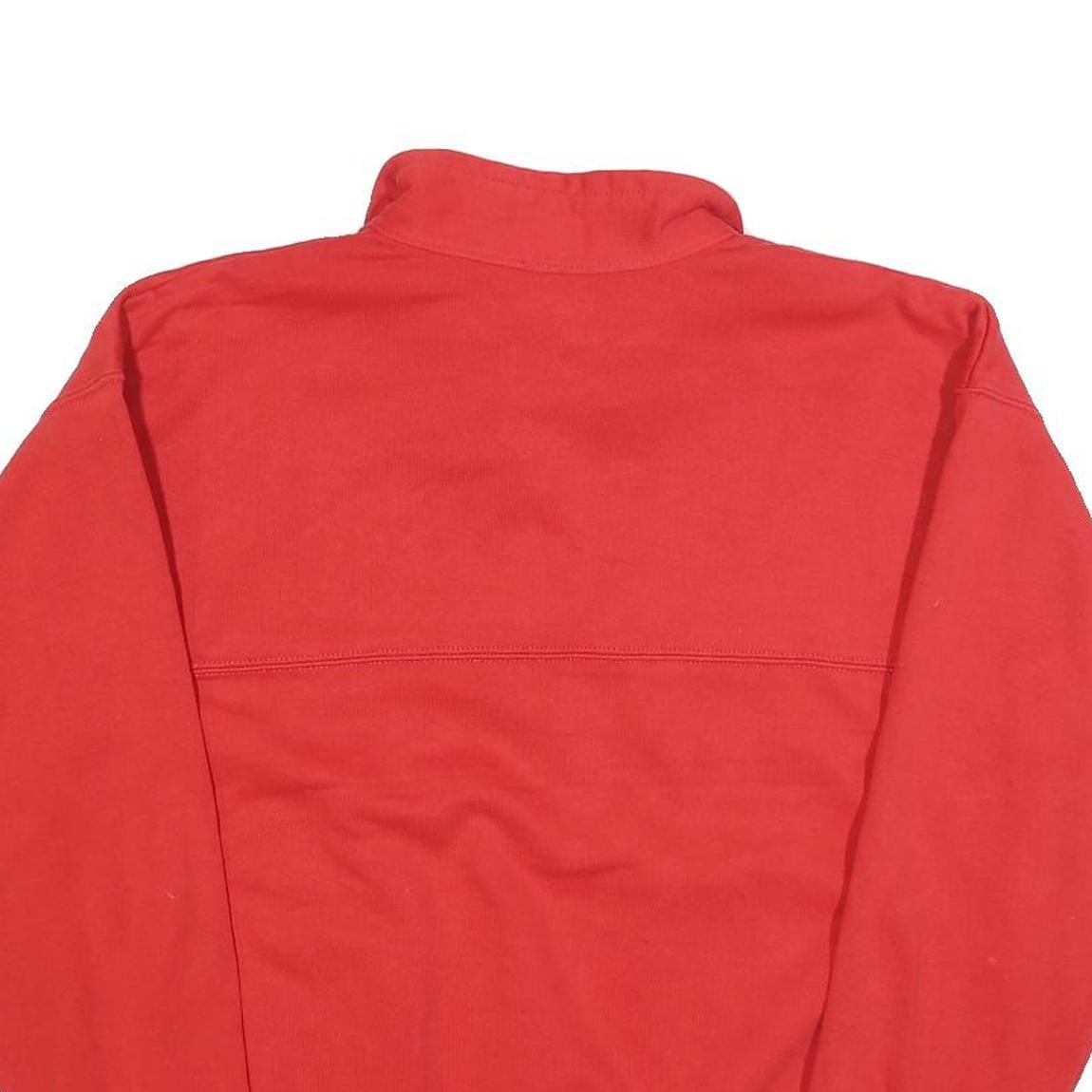 DODGER Mens Red Cardinals 1/4 Zip L Sweatshirt Cotton Blend Pullover Casual