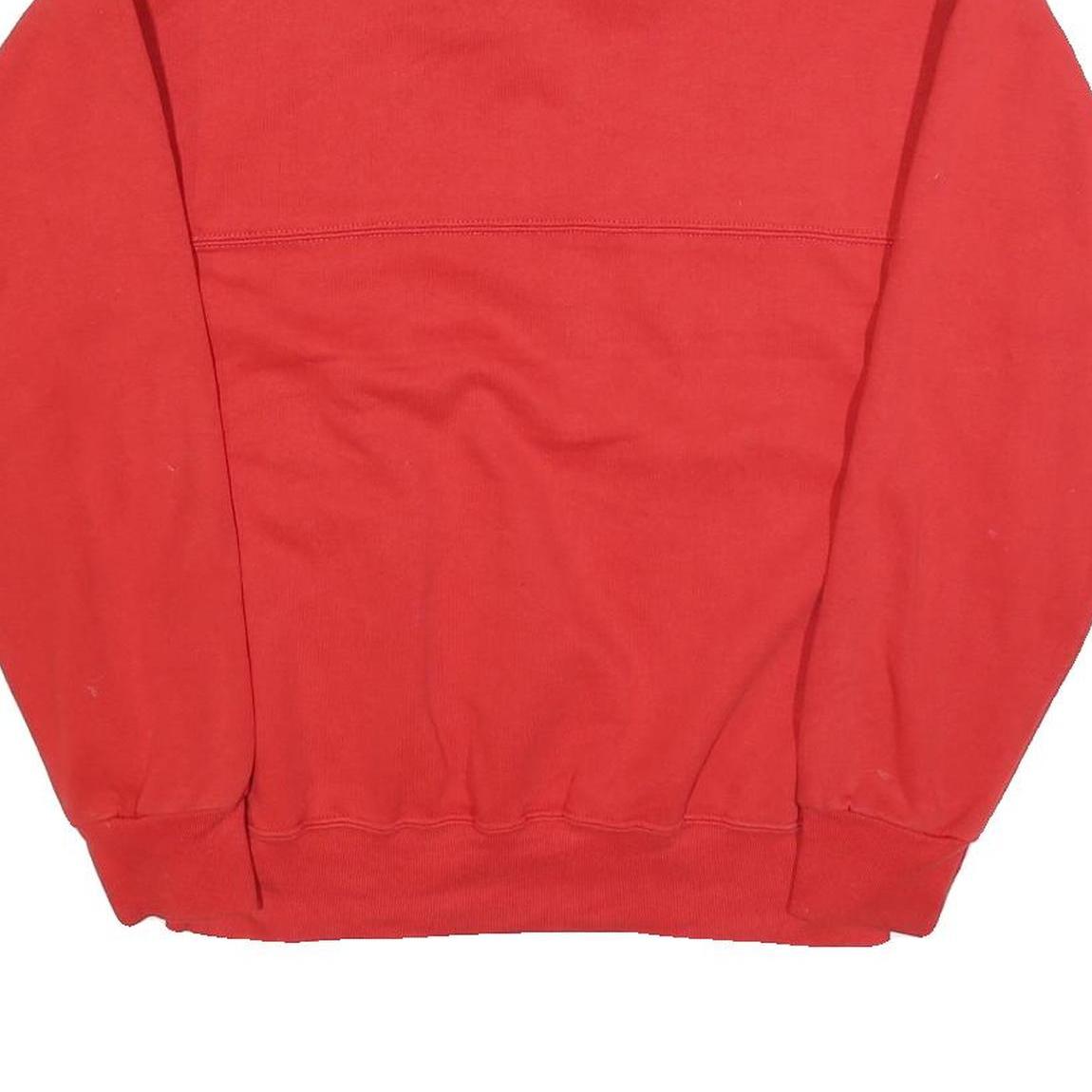 DODGER Mens Red Cardinals 1/4 Zip L Sweatshirt Cotton Blend Pullover Casual