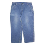 CARHARTT Mens Jeans Blue Loose Straight Denim Medium W40 L28 Workwear Utility