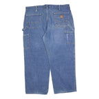 CARHARTT Mens Jeans Blue Loose Straight Denim Medium W40 L28 Workwear Utility
