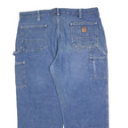 CARHARTT Mens Jeans Blue Loose Straight Denim Medium W40 L28 Workwear Utility