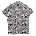 FSBN Pop Art Mens Shirt Grey Crazy Pattern M
