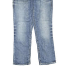 SILVER Womens Regular Fit Straight Leg Denim Light Wash W30 L26 Embroidered