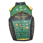 JAKROO Mens Green Black & Yellow Cycling Sleeveless Crew Neck 2XL Jersey