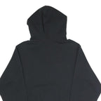 FILA Mens Black Cotton Blend Pullover Hoodie S Large Logo Print Comfort