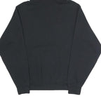 FILA Mens Black Cotton Blend Pullover Hoodie S Large Logo Print Comfort