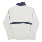 THE NORTH FACE Womens White & Navy Zip Jacket M Polyester Blend Plain Outdoor