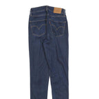 LEVI'S 721 Womens Jeans Blue Slim Skinny Denim Medium W25 L30 Stretch Zip