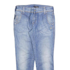 ARMANI JEANS Womens Slim Blue Denim Medium Slim Fit W30 L25 Fashion Zip