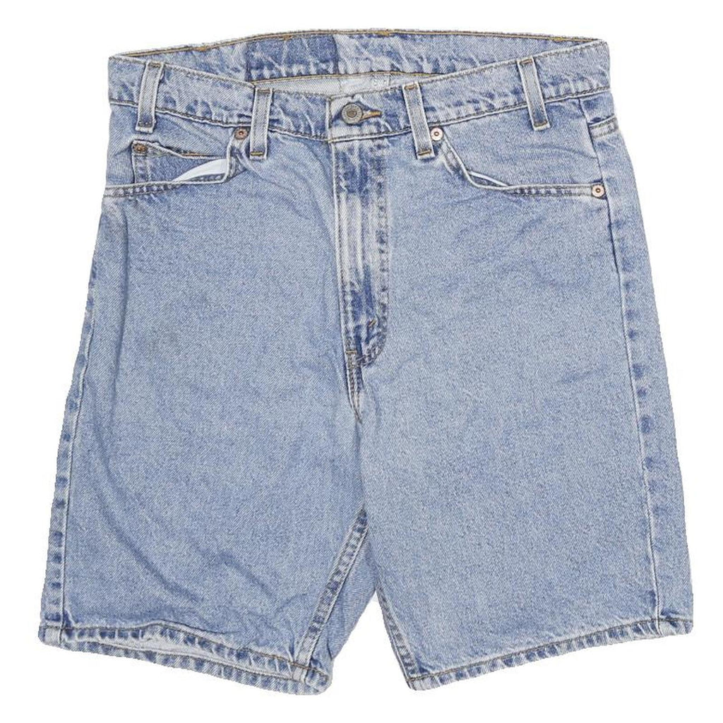 LEVI'S Mens Shorts Blue Casual Denim L W32 Classic Cotton Blend 505