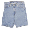 LEVI'S Mens Shorts Blue Casual Denim L W32 Classic Cotton Blend 505