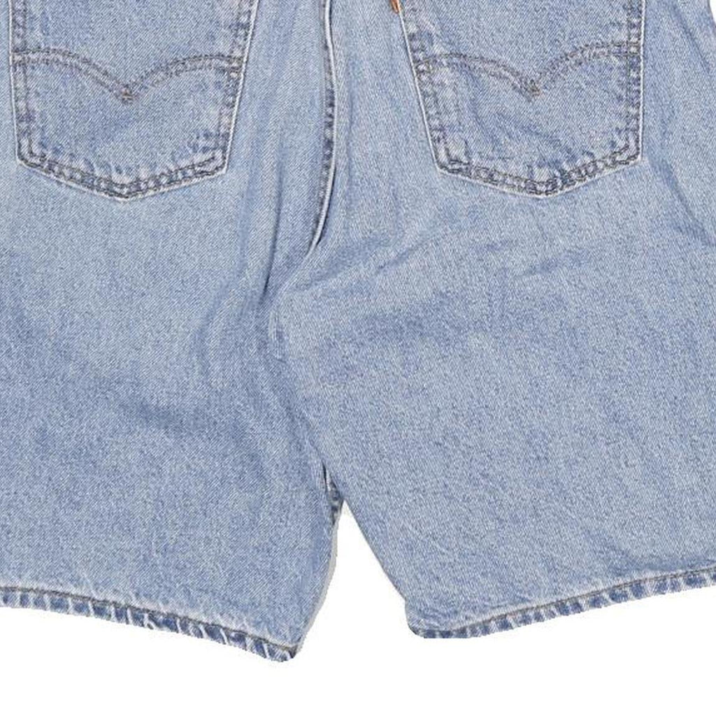 LEVI'S Mens Shorts Blue Casual Denim L W32 Classic Cotton Blend 505