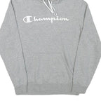 CHAMPION Mens Grey Pullover Hoodie M Cotton Blend Casual Sportswear