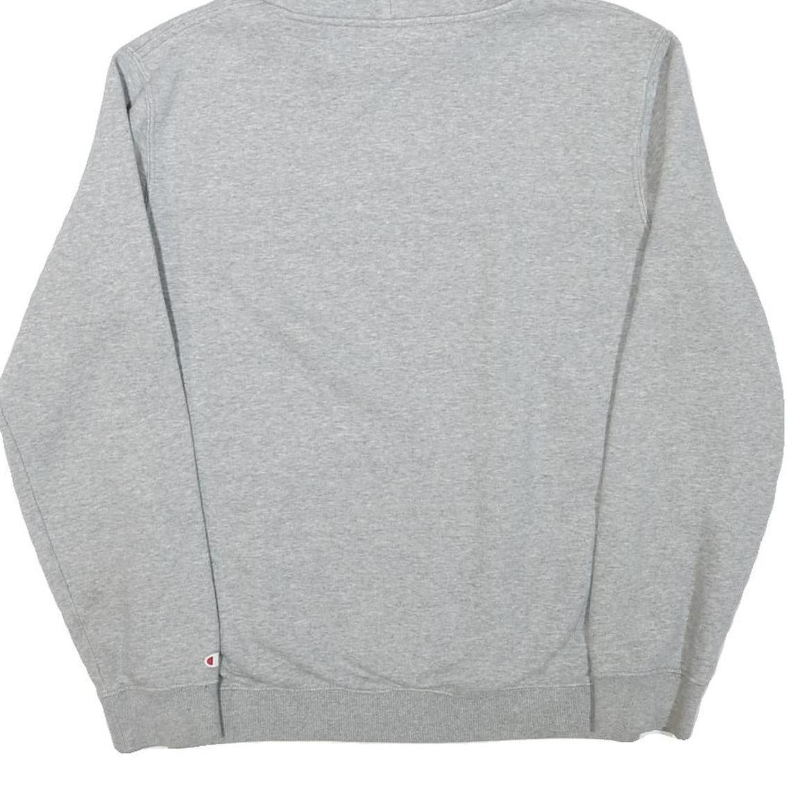 CHAMPION Mens Grey Pullover Hoodie M Cotton Blend Casual Sportswear