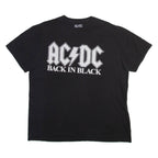 AC/DC Mens Band T-Shirt Black XL