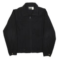 THE NORTH FACE Womens Black Jacket L Polyester Zip Plain Outdoor Casual