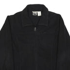 THE NORTH FACE Womens Black Jacket L Polyester Zip Plain Outdoor Casual