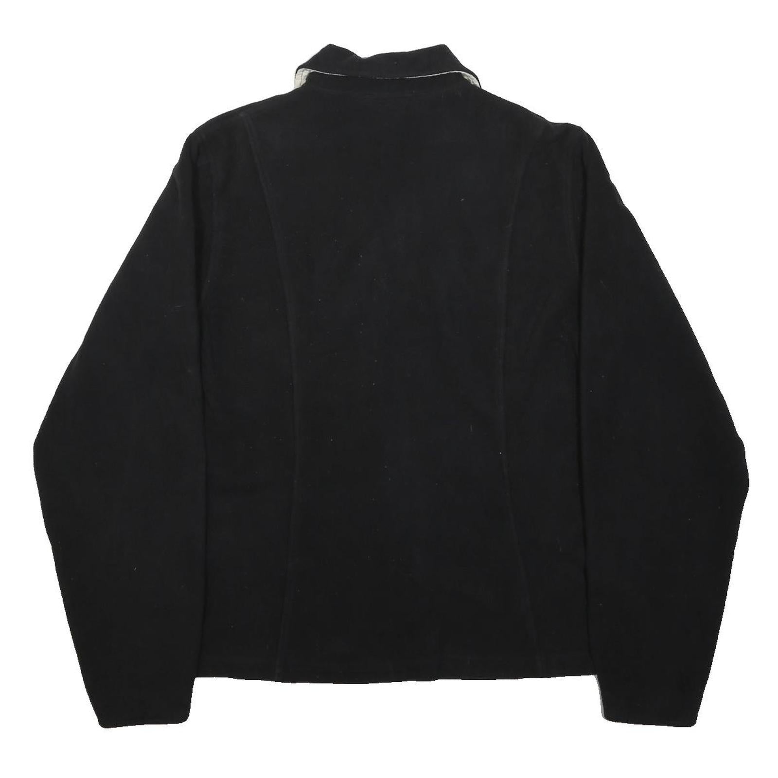 THE NORTH FACE Womens Black Jacket L Polyester Zip Plain Outdoor Casual