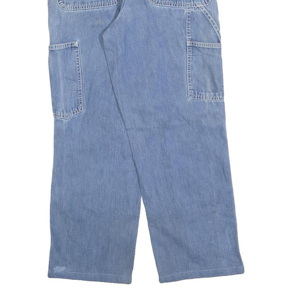 CARHARTT Mens Relaxed Blue Denim Zip Jeans W30 L26 Workwear Utility