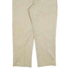 DICKIES Mens Cotton Blend Beige Relaxed Straight Trousers W38 L29 Workwear