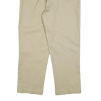 DICKIES Mens Cotton Blend Beige Relaxed Straight Trousers W38 L29 Workwear