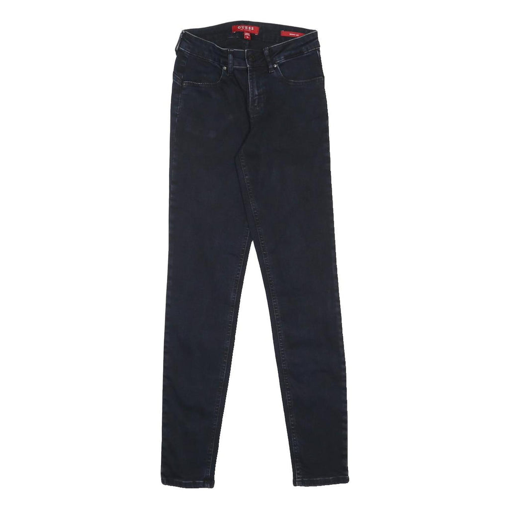 GUESS Womens Slim Black Denim Skinny Cotton Blend Jeans W26 L29 Stretch