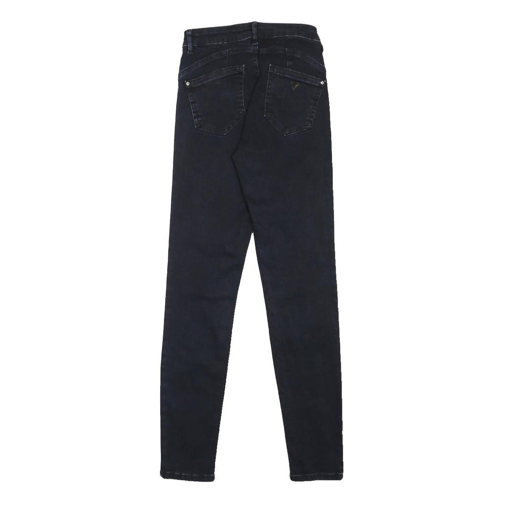 GUESS Womens Slim Black Denim Skinny Cotton Blend Jeans W26 L29 Stretch