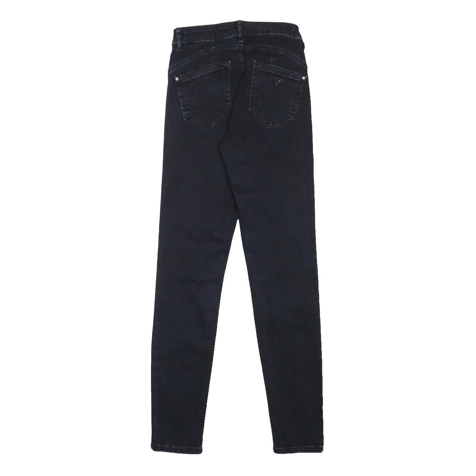 GUESS Womens Slim Black Denim Skinny Cotton Blend Jeans W26 L29 Stretch
