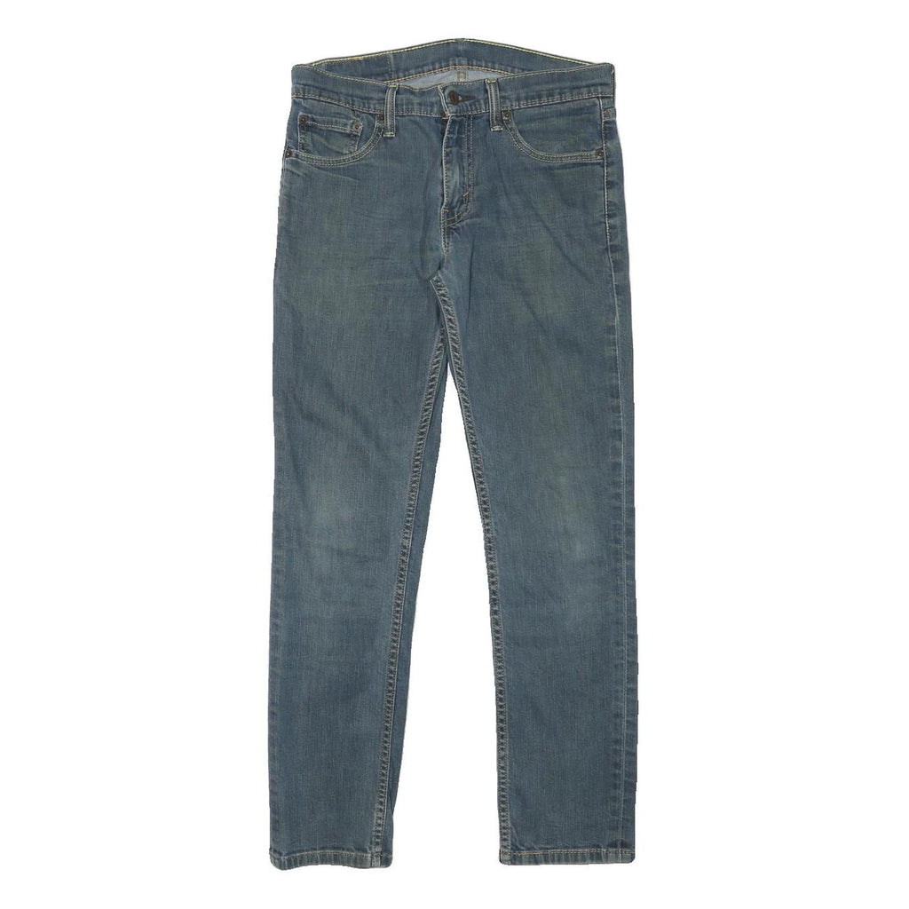 LEVI'S 511 Mens Slim Blue Denim Medium W29 L27 Zip Jeans