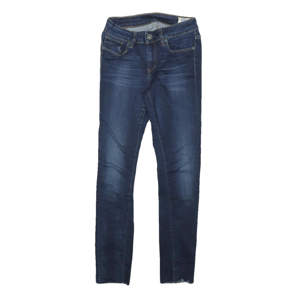 G-STAR Womens Jeans Blue Slim Skinny Denim Medium W24 L26 Classic Zip Pocket