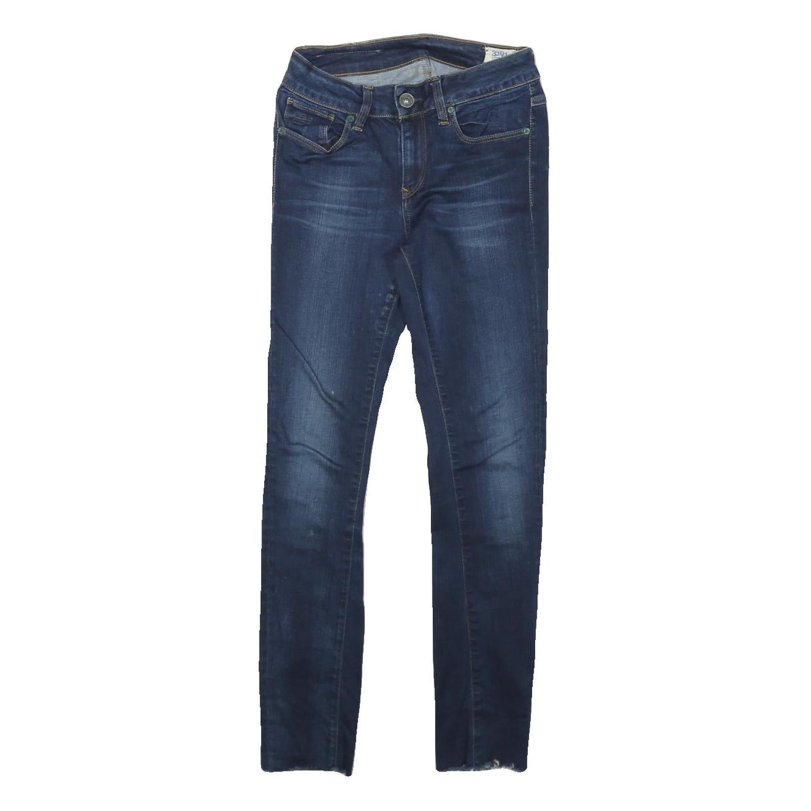 G-STAR Womens Jeans Blue Slim Skinny Denim Medium W24 L26 Classic Zip Pocket