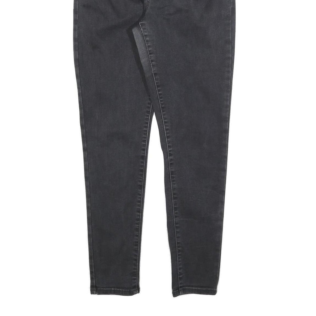 LEVI'S Womens Slim Black Denim Skinny Jeans Cotton Blend Zip W31 L30 Classic Fit