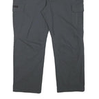 EDMONTE Mens Grey Polyester Blend Regular Fit Straight Leg Trousers W40 L27