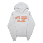 CHAMPION Mens Grey Lewis & Clark College Pullover Hoodie XS Cotton Blend