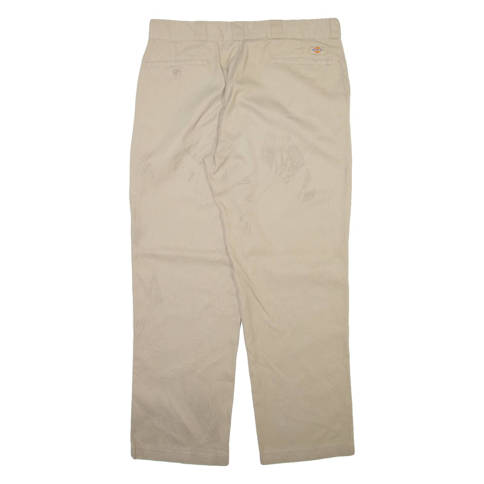 DICKIES 874 Workwear Mens Trousers Beige Regular Straight W38 L32