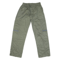 Mens Regular Fit Cotton Blend Olive Green Trousers W28 L28 Drawstring Casual