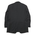 PIATTELLI Mens Black Wool Tailored Jacket XL Button Classic Formal Blazer