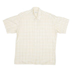 COLDOR Mens Shirt Yellow Striped M