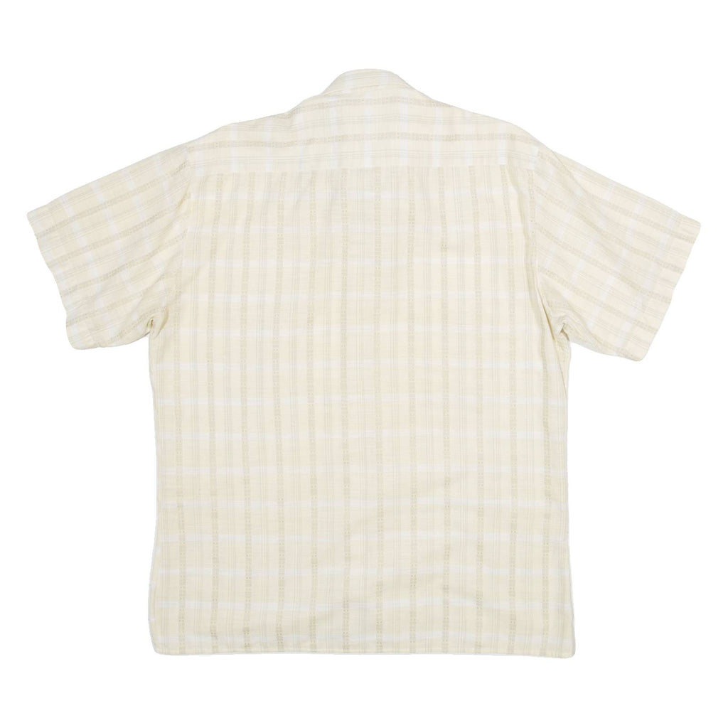 COLDOR Mens Shirt Yellow Striped M