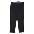 CRANE Womens Black Slim Trousers W29 L25 Polyester Blend Zip Plain Regular