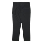 CRANE Womens Black Slim Trousers W29 L25 Polyester Blend Zip Plain Regular