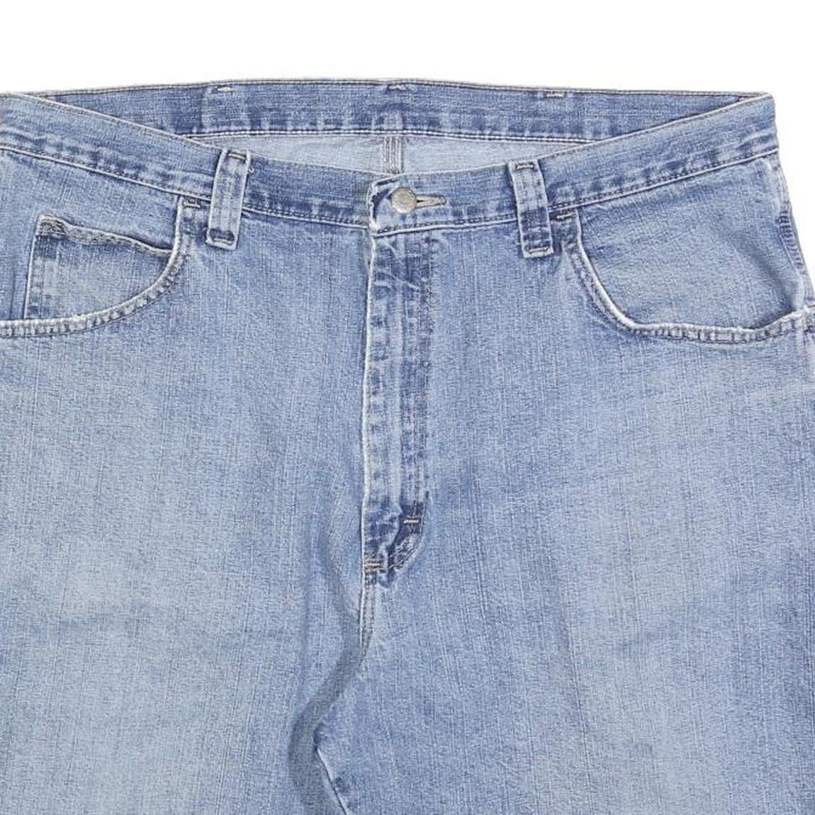 WRANGLER Mens Denim Blue Casual Shorts XL W38 Cotton Blend Relaxed Fit