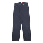 TOMMY JEANS Mens Cotton Navy Blue Regular Fit Straight Leg Trousers W30 L31