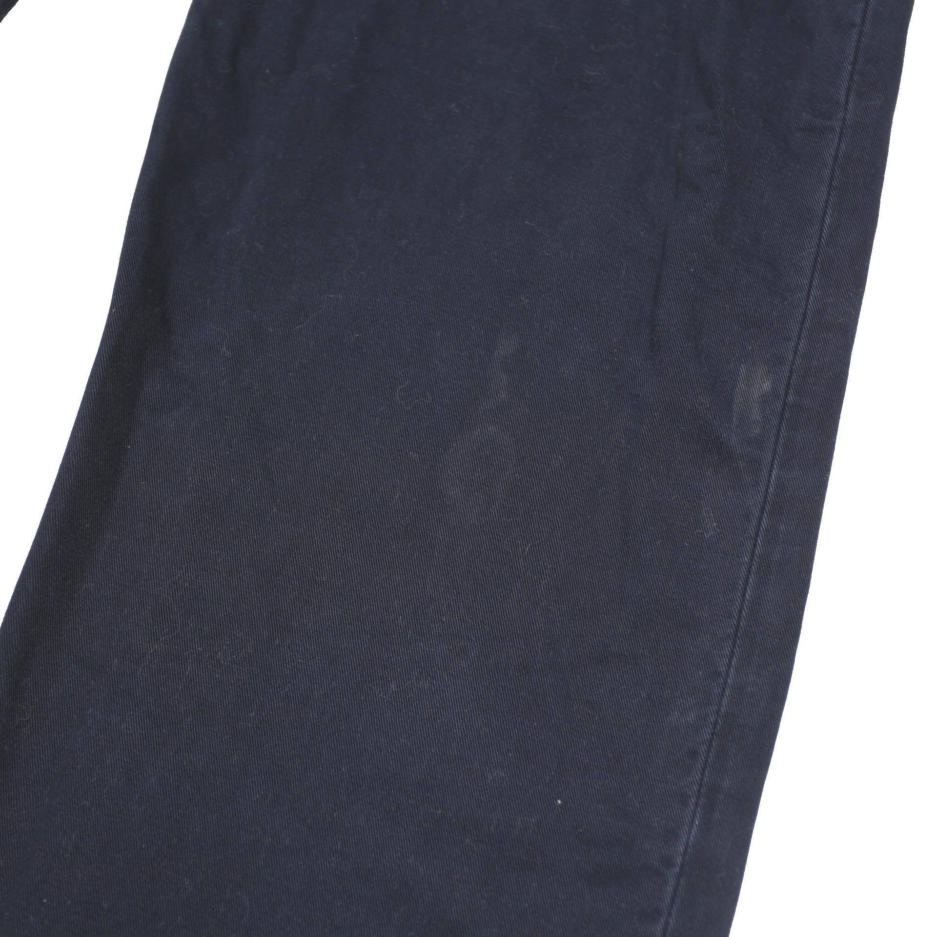 TOMMY JEANS Mens Cotton Navy Blue Regular Fit Straight Leg Trousers W30 L31